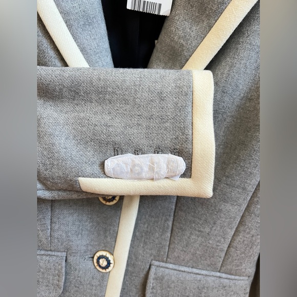 J. Crew Lexington Wool Blazer Classic Sz 0 gray with white tipped - Picture 8 of 8